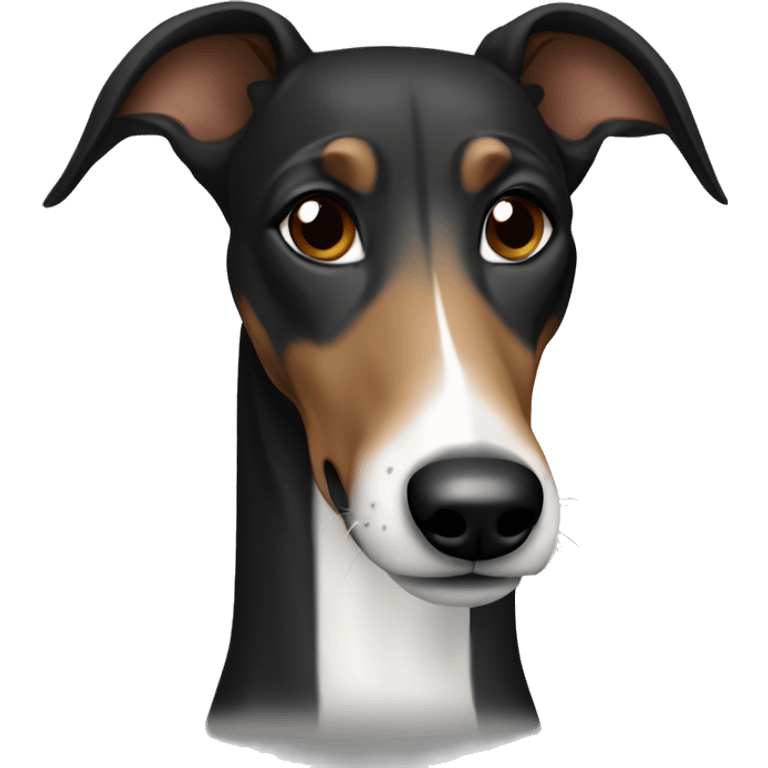 black and brown greyhound emoji