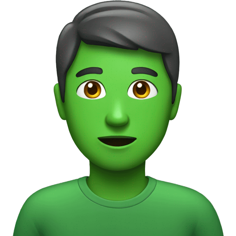 person in green emoji