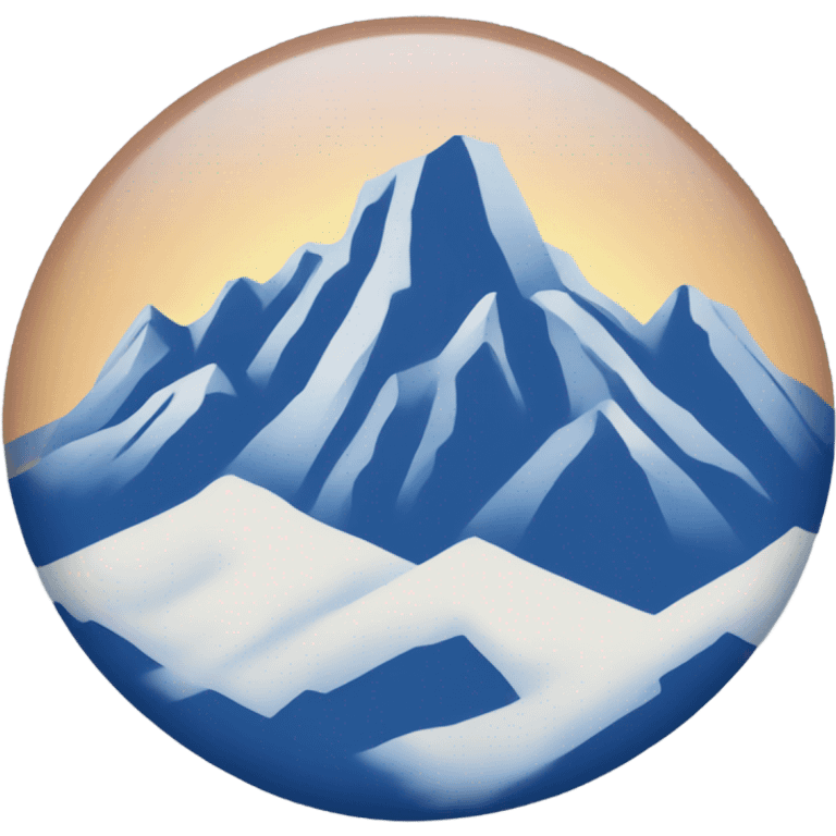 Blue mountain like a coors can emoji