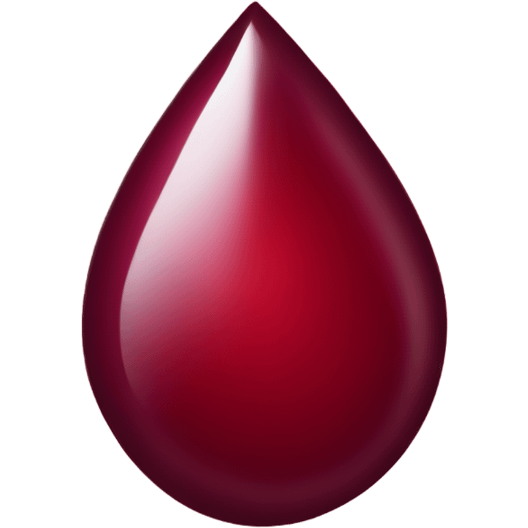 Blood drop burgundy  emoji