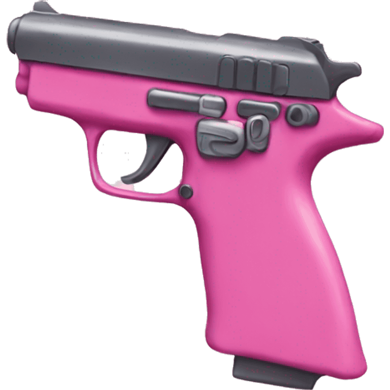 Pink pistol emoji