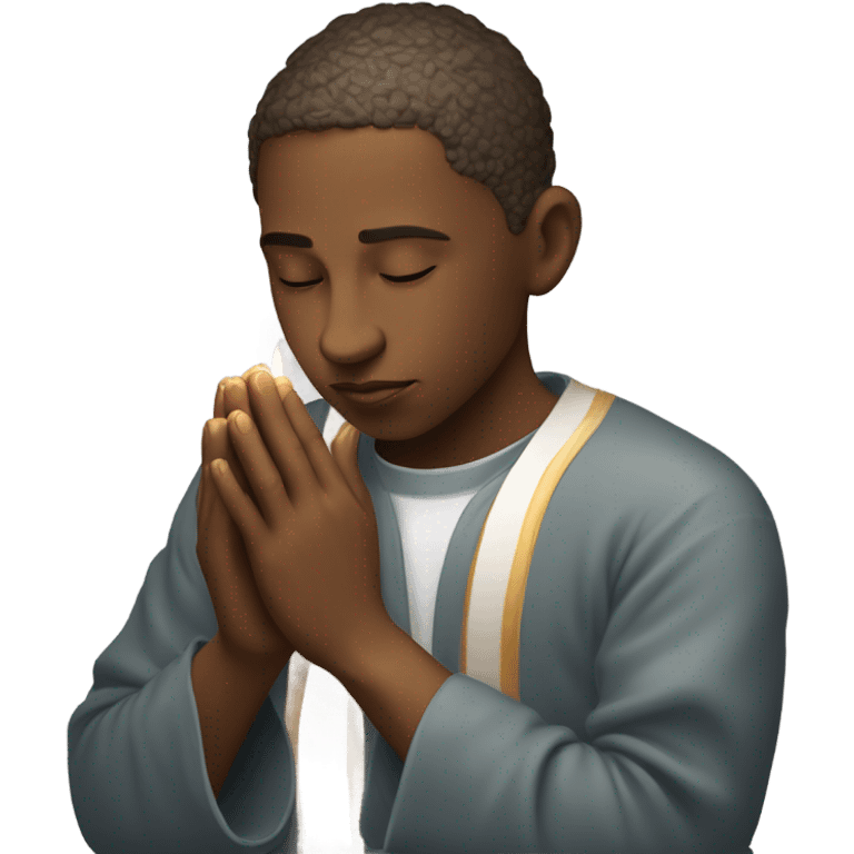 Praying for a friend emoji