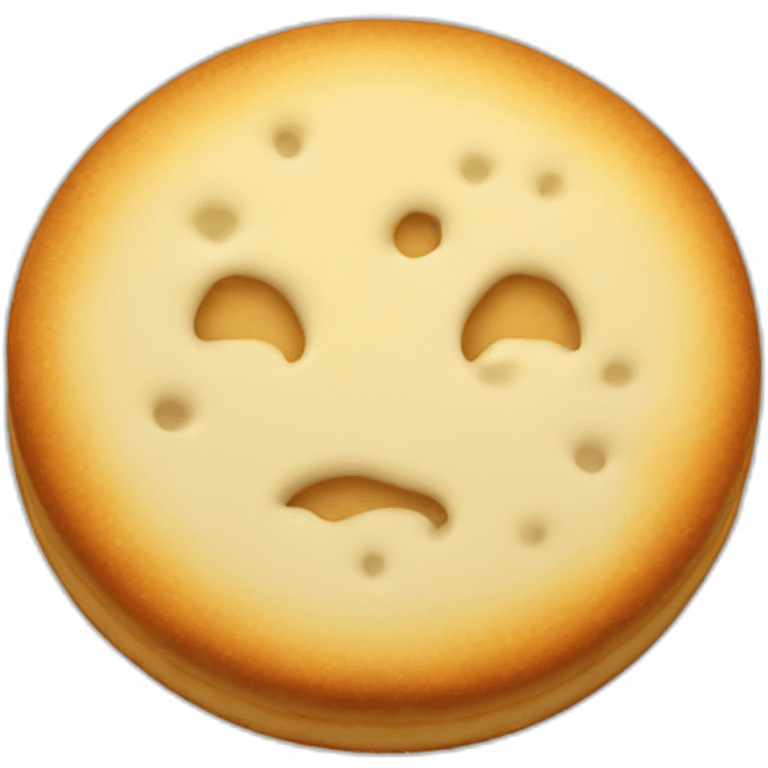 round milk biscuit emoji