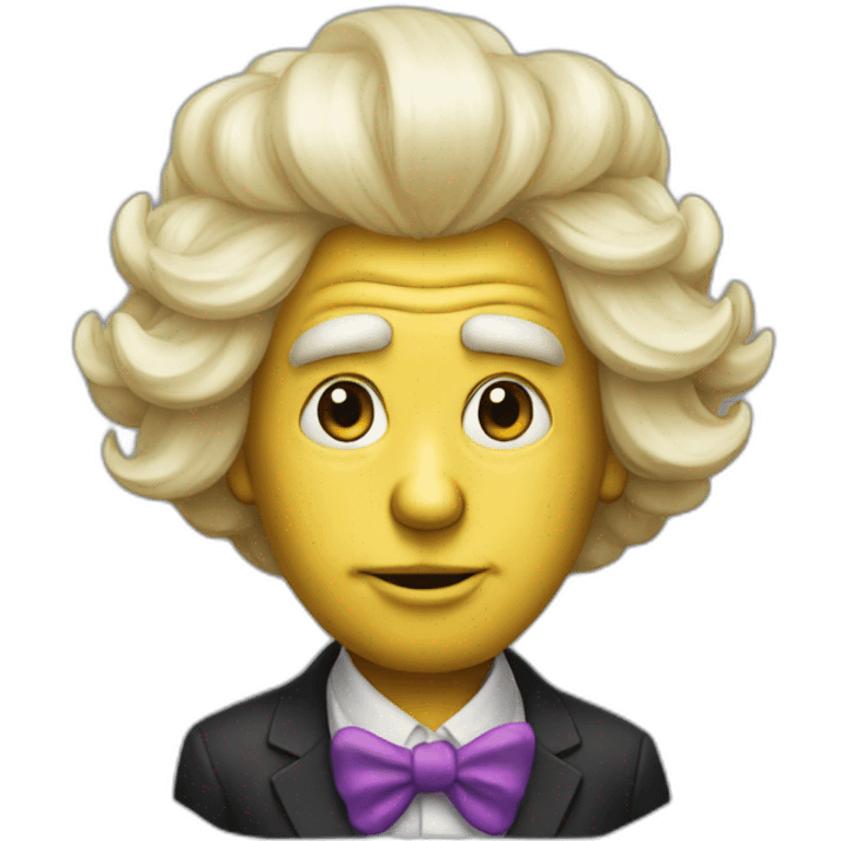 donald trump in clown wig emoji