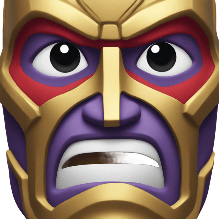 Thanos meme mask red emoji