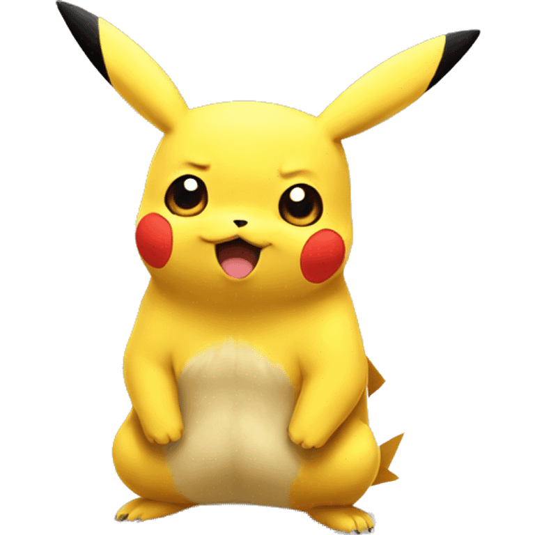 Pikachu annoyed emoji