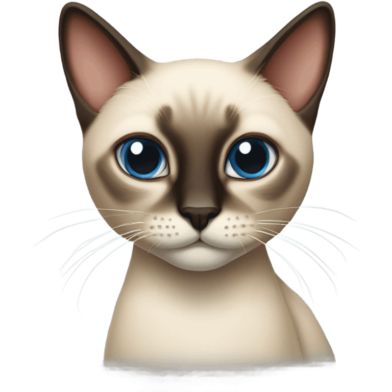 Siamese cat with the word stray written across emoji