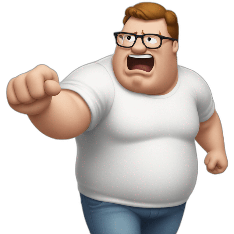 Peter griffin hitting the griddy emoji