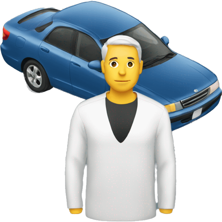 man under car emoji