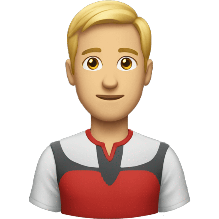 red shirt male portrait emoji