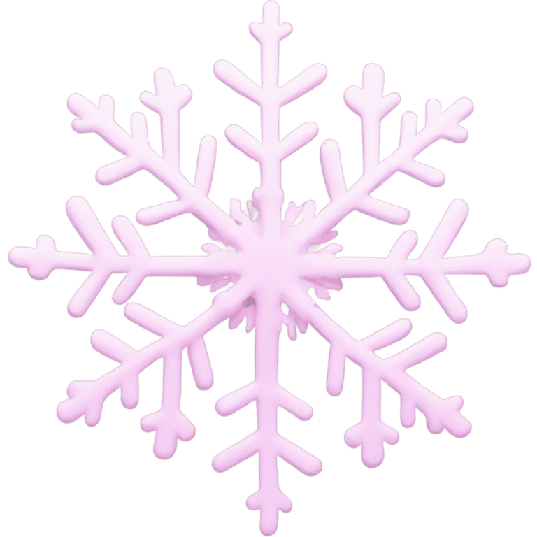 pastel pink snowflake  emoji