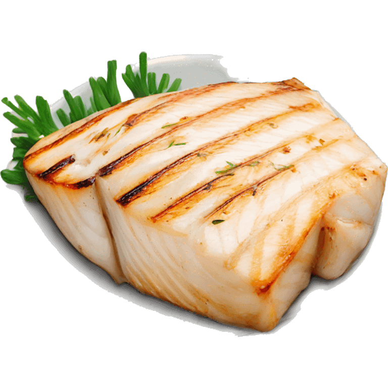 grilled white fish steak emoji