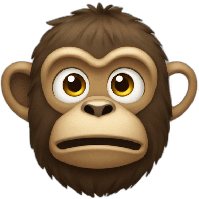 Chunky monkey from a jungle emoji