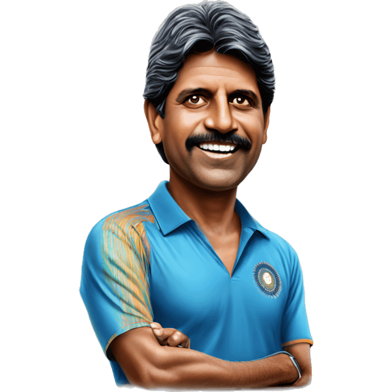 indian cricket captain kapil dev emoji