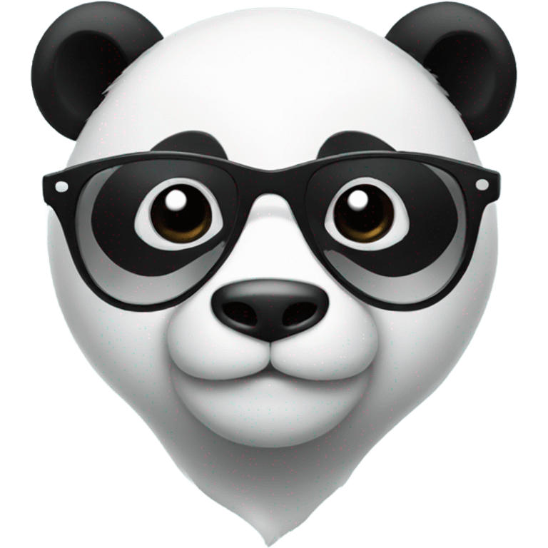 Panda with star glasses emoji