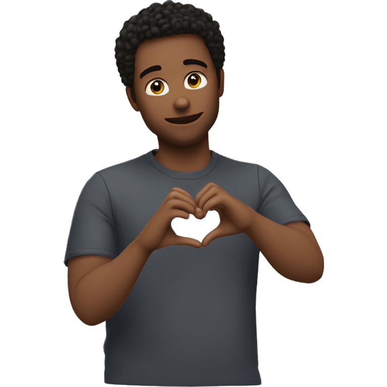 Me making a heart with my hands  emoji