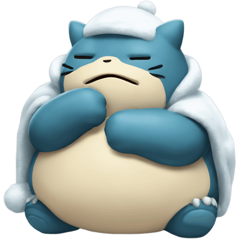 snorlax pokémon shivering cold emoji