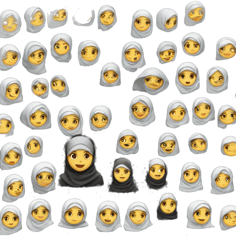 hijabi girl in wheelchair  emoji