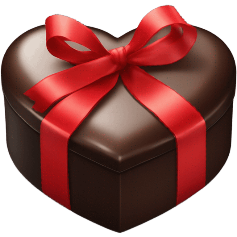 heart chocolate box black red emoji