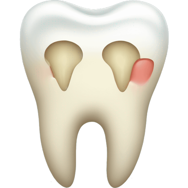 Tooth with caries emoji