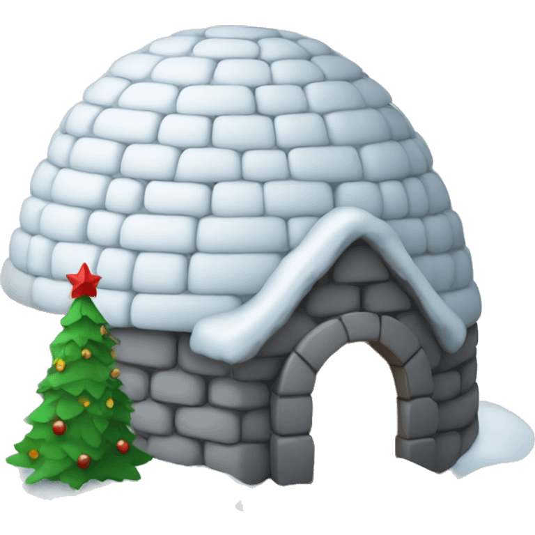 Christmas igloo emoji