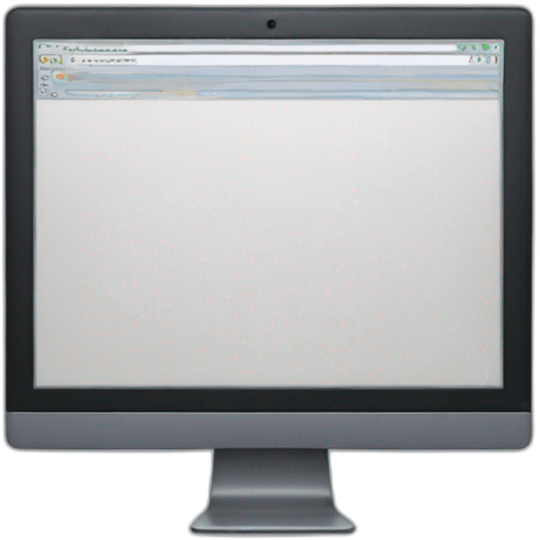 screen with a fixed PC on emoji