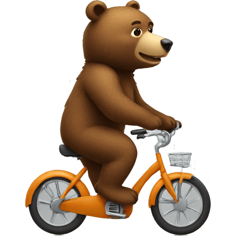 Bear on a bike emoji