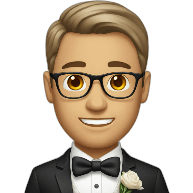 male Wedding planner emoji