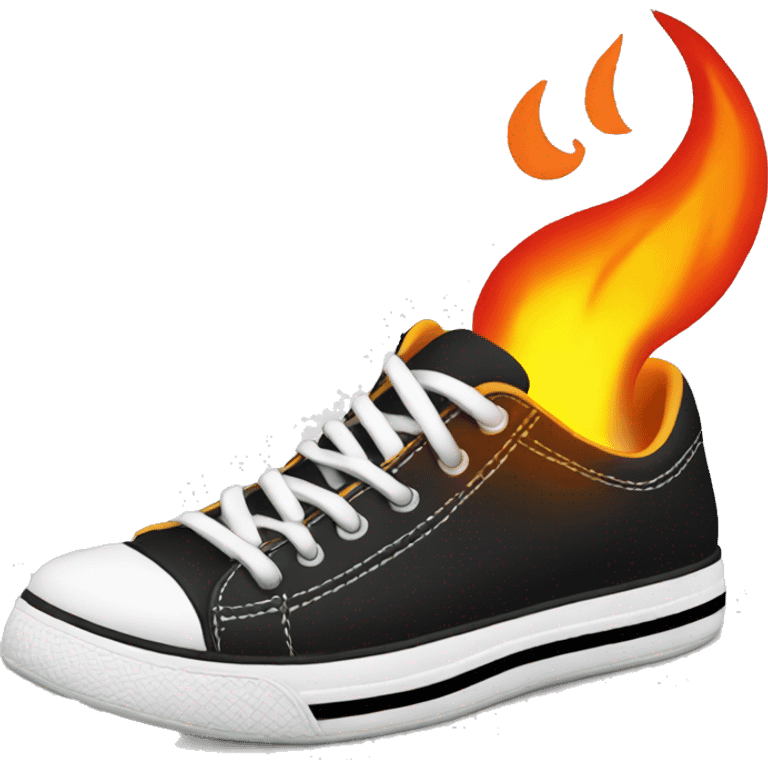 Sneakers with fire  emoji