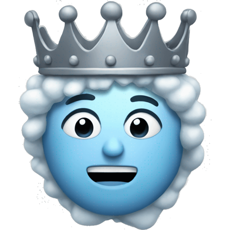 Cold with a crown emoji