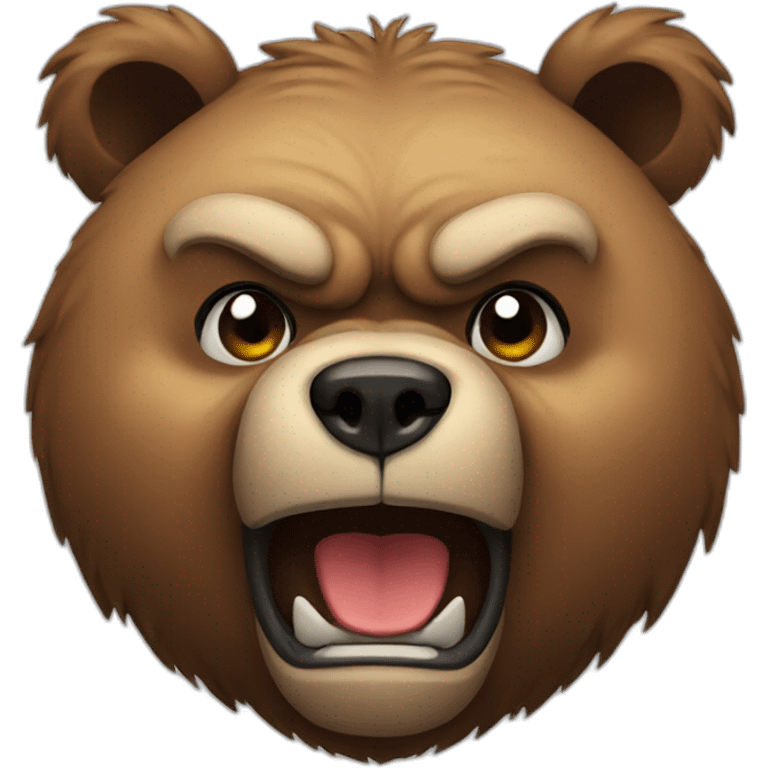 Bear, Angry emoji