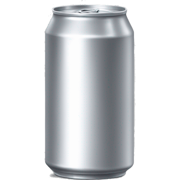 Plain unlabeled silver beer can emoji