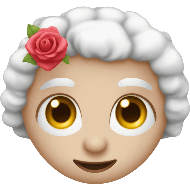 Un emoji con corazones rosas en los ojos  emoji