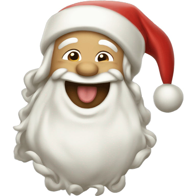 Laughing Santa  emoji