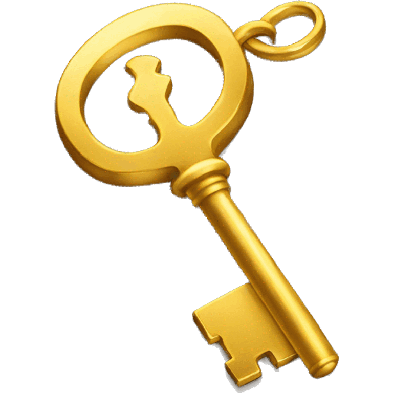 Gold colour Key emoji