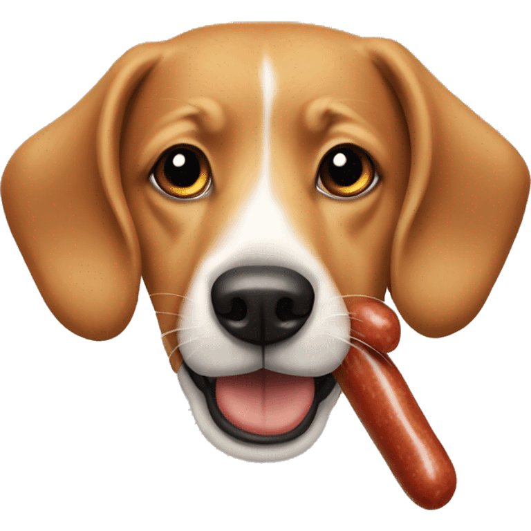 perro salchicha emoji