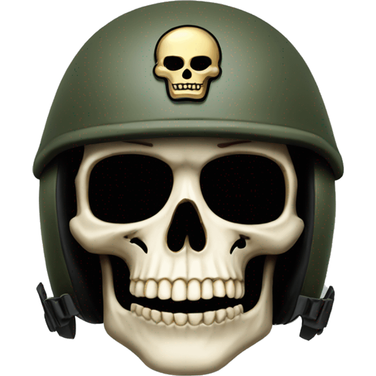 skull with military helmet emoji