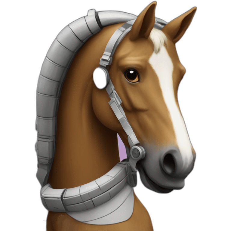 Spaceshuttle horse emoji