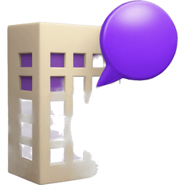 Purple geolocation 3d sign  emoji