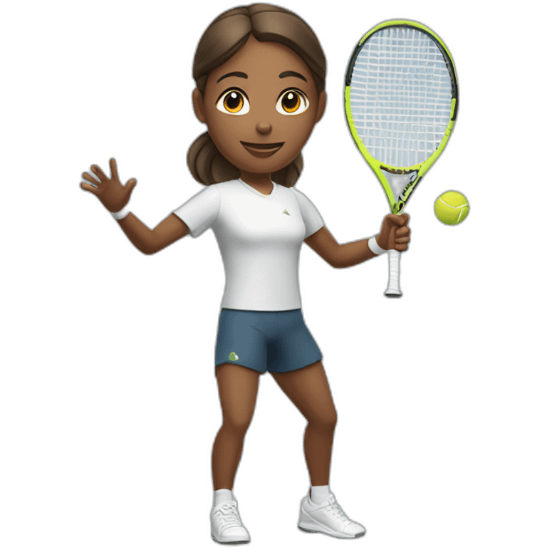 tennis player serving emoji