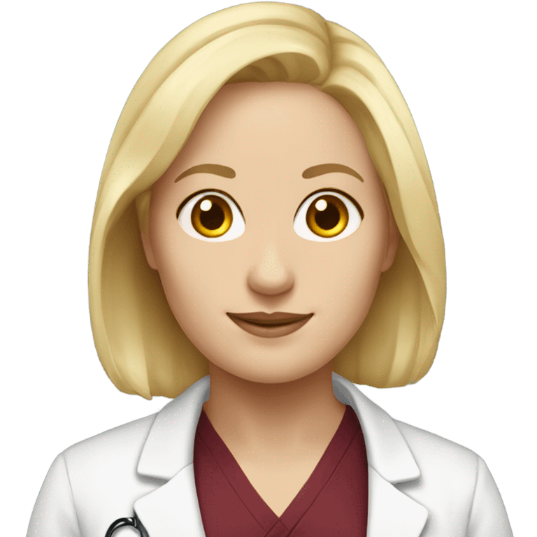 harvard physician white woman blonde hair emoji