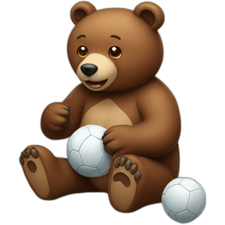 Bear playing game  emoji