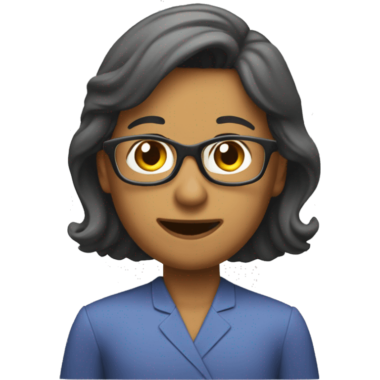 teacher talking to teac emoji