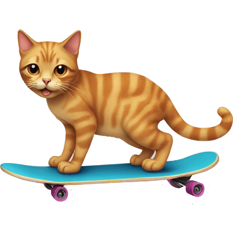 Cat on a skateboard  emoji