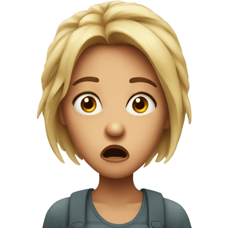 Shocked girl  emoji