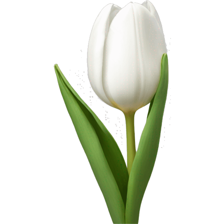 White tulip  emoji