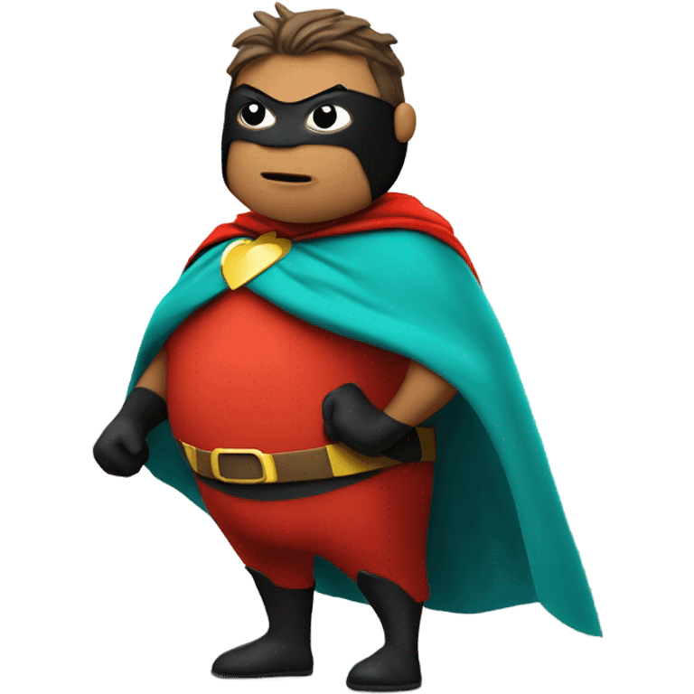 Fat Robin superhero emoji