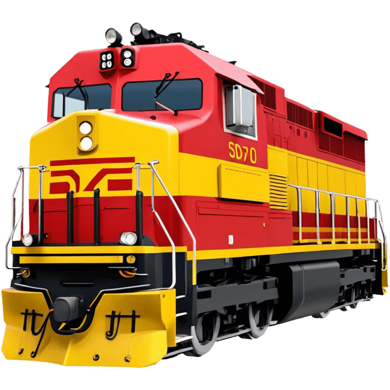 Diesel Locomotive - EMD SD70 (Model Year: 2021) (Iconic colour: Red and yellow) emoji