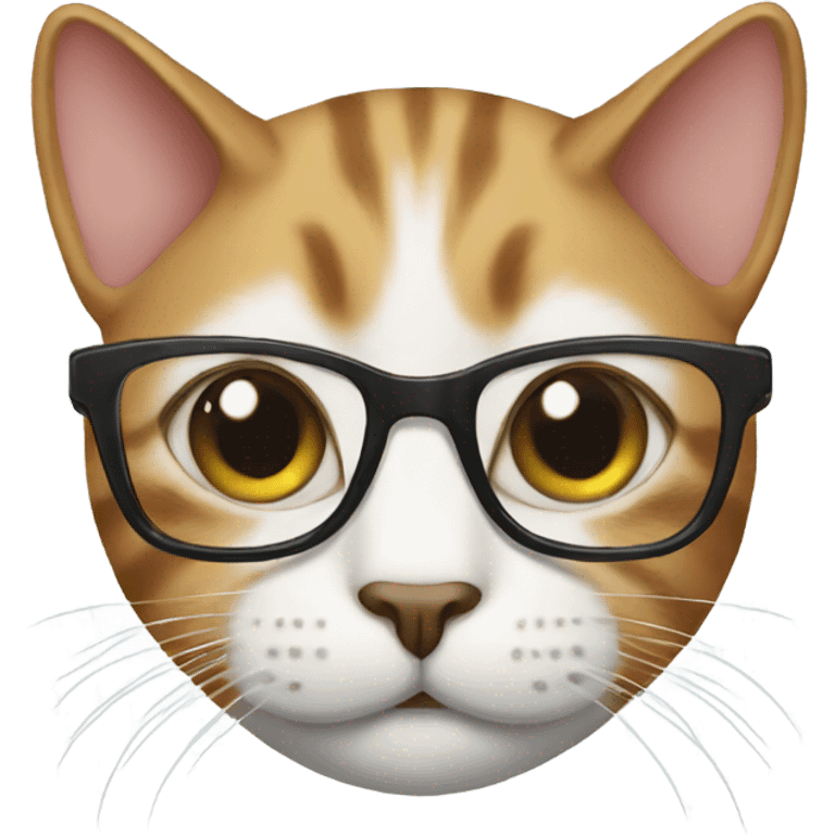 Cat with glasses emoji