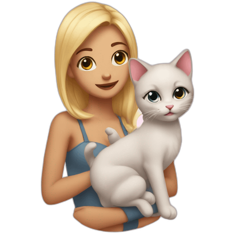 Darling and kitty emoji